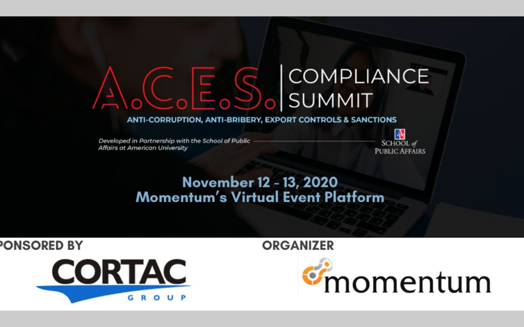 ACES Compliance Summit – CORTAC Sponsorship
